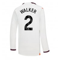 Muški Nogometni Dres Manchester City Kyle Walker #2 Gostujuci 2023-24 Dugi Rukav